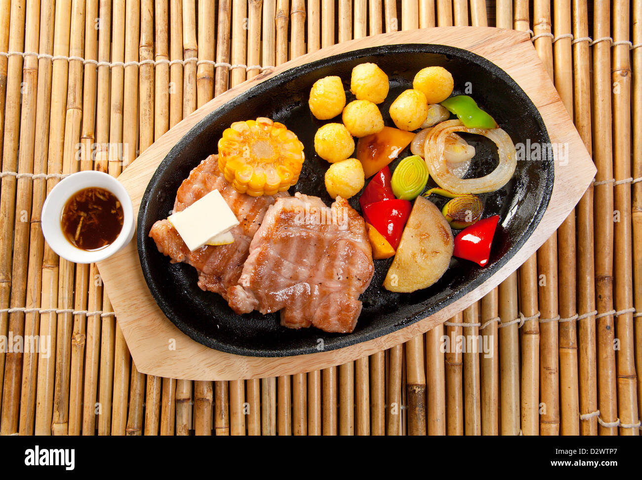 Japanischen marmoriert Kobe-Rind Braten Stockfotografie - Alamy