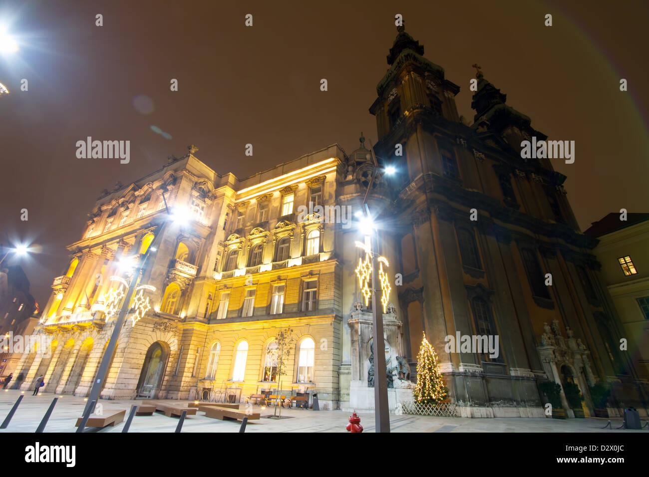 Universitätsplatz in Budapest Ungarn Stockfoto