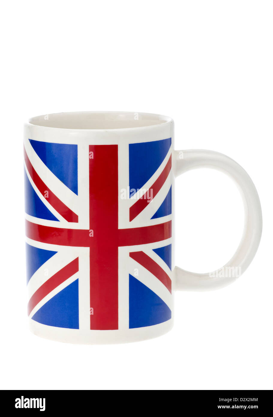 Union Jack-Becher. Stockfoto