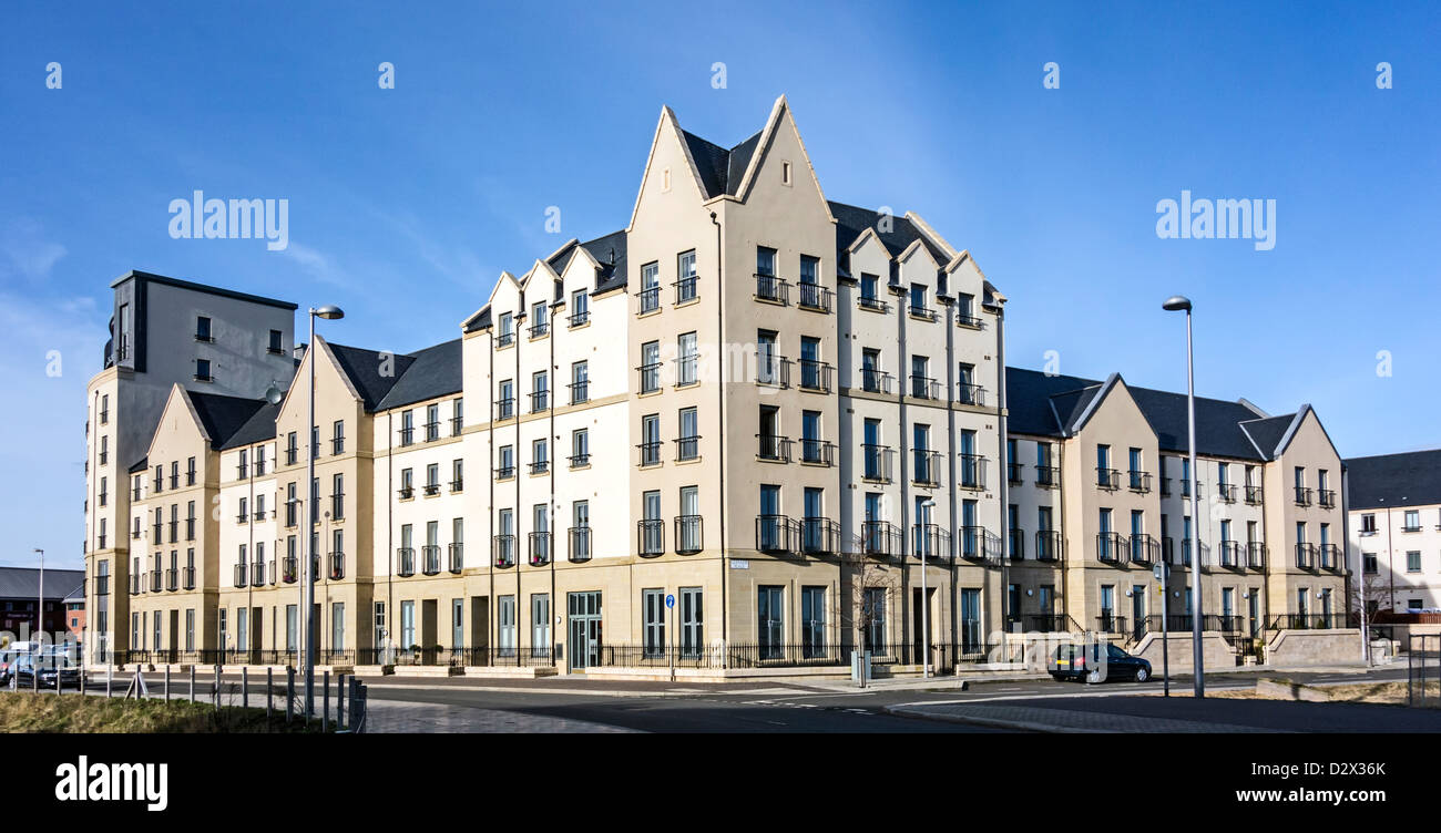 Wohnungen im Sandpiper Straßen- und Glenarm Ort im westlichen Hafen Leith Docks Edinburgh Schottland Stockfoto