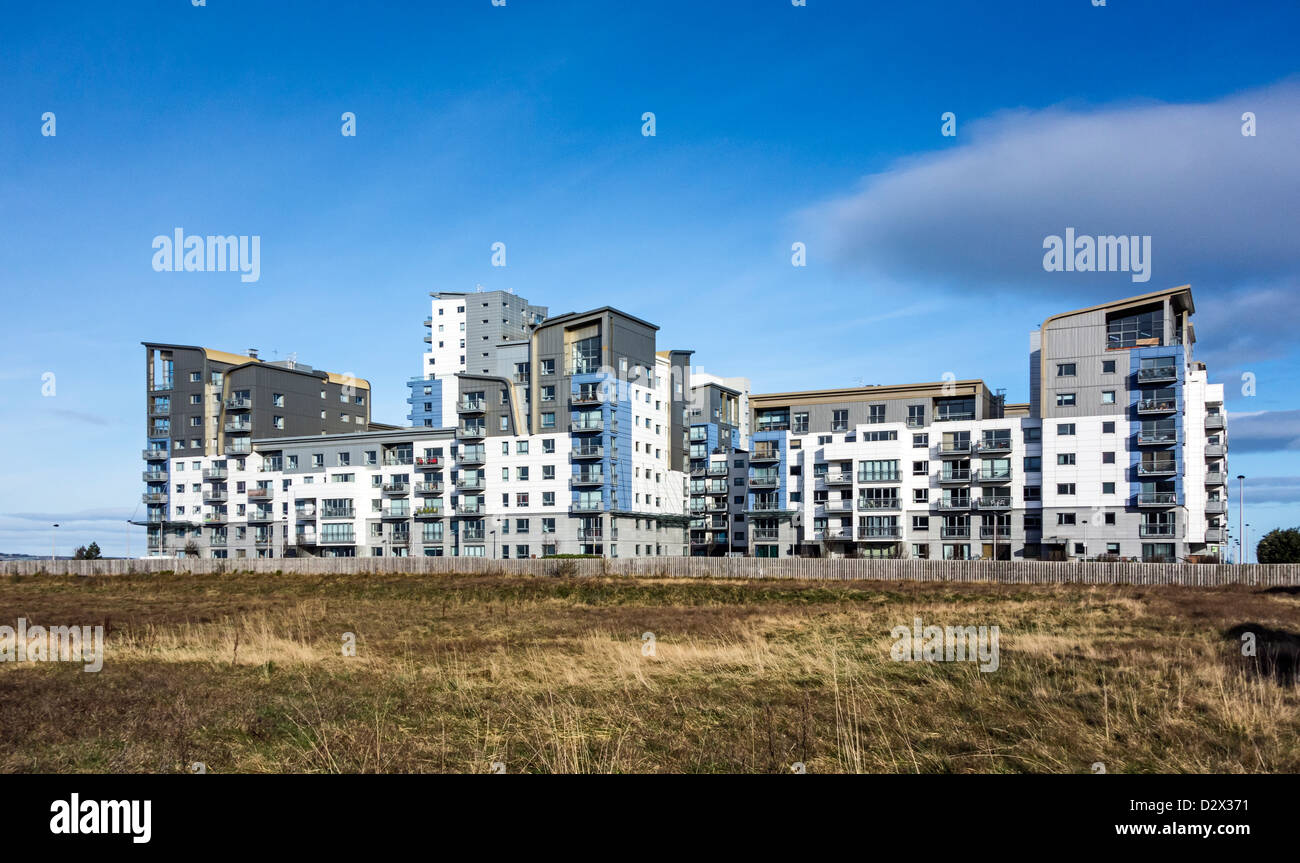Die B Suites Edinburgh Apartment Entwicklung im westlichen Hafen Leith Docks Edinburgh Schottland Stockfoto