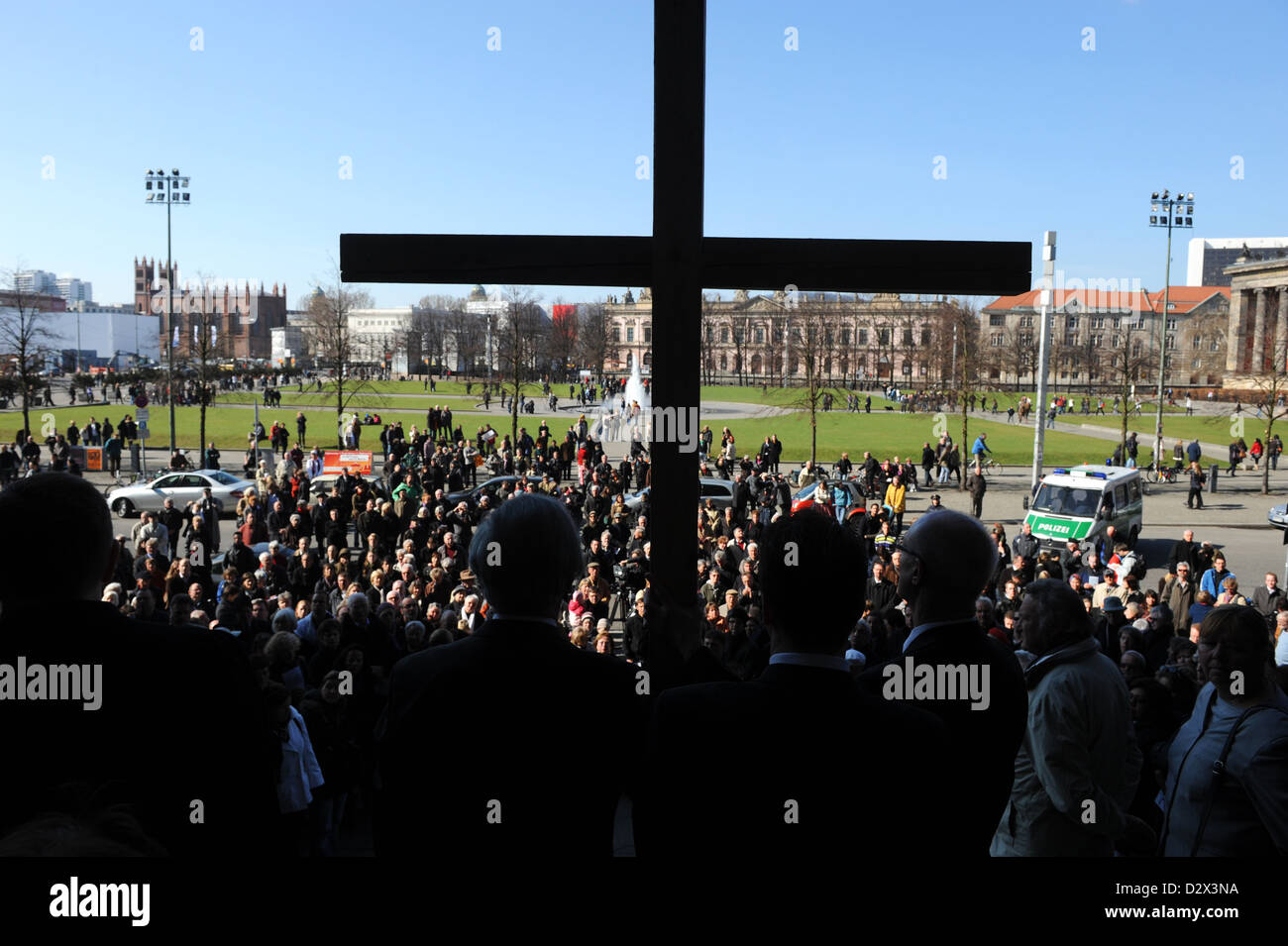 Berlin, Deutschland, ökumenischer Karfreitagsprozession vor dem Berliner Dom Stockfoto