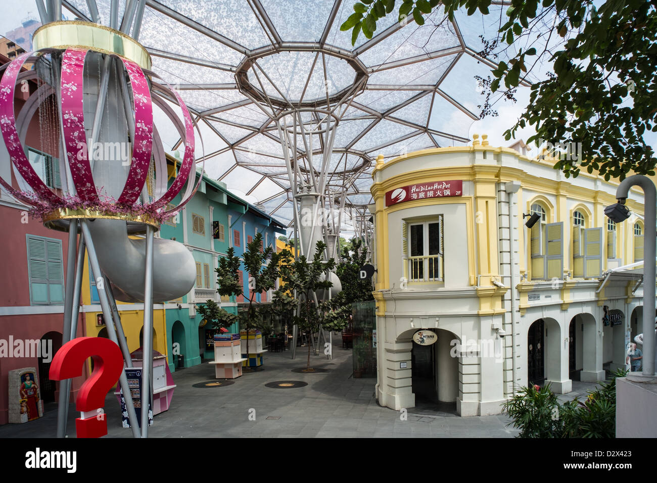 Clark Quay, Singapur. Stockfoto