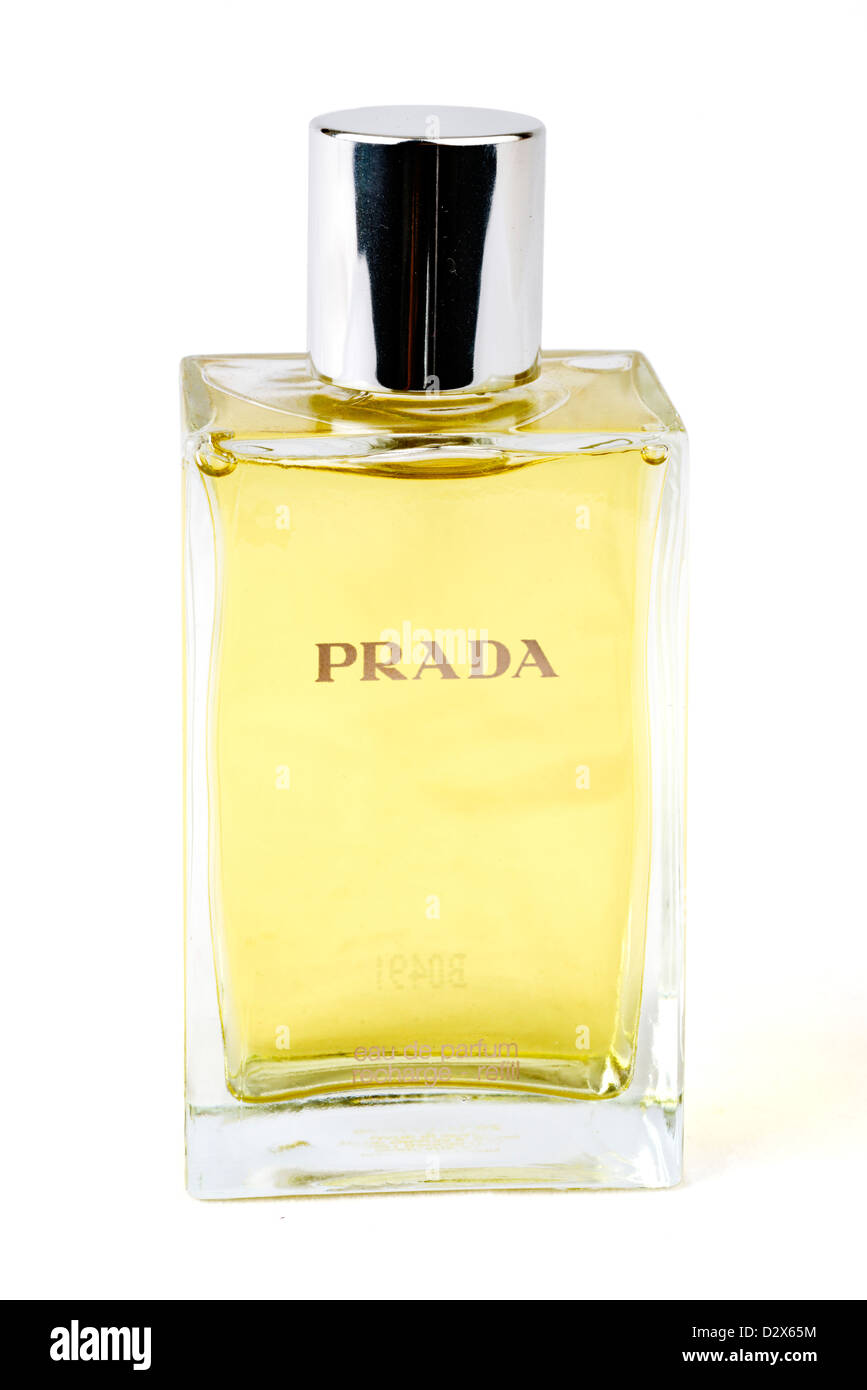 Flasche von Prada Eau de Parfum Stockfoto
