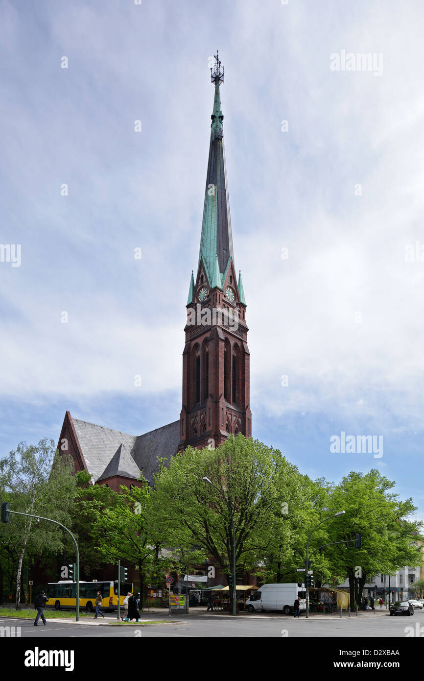 Berlin, Deutschland, evangelische Kirche des Erlösers in der Turmstrasse Stockfoto