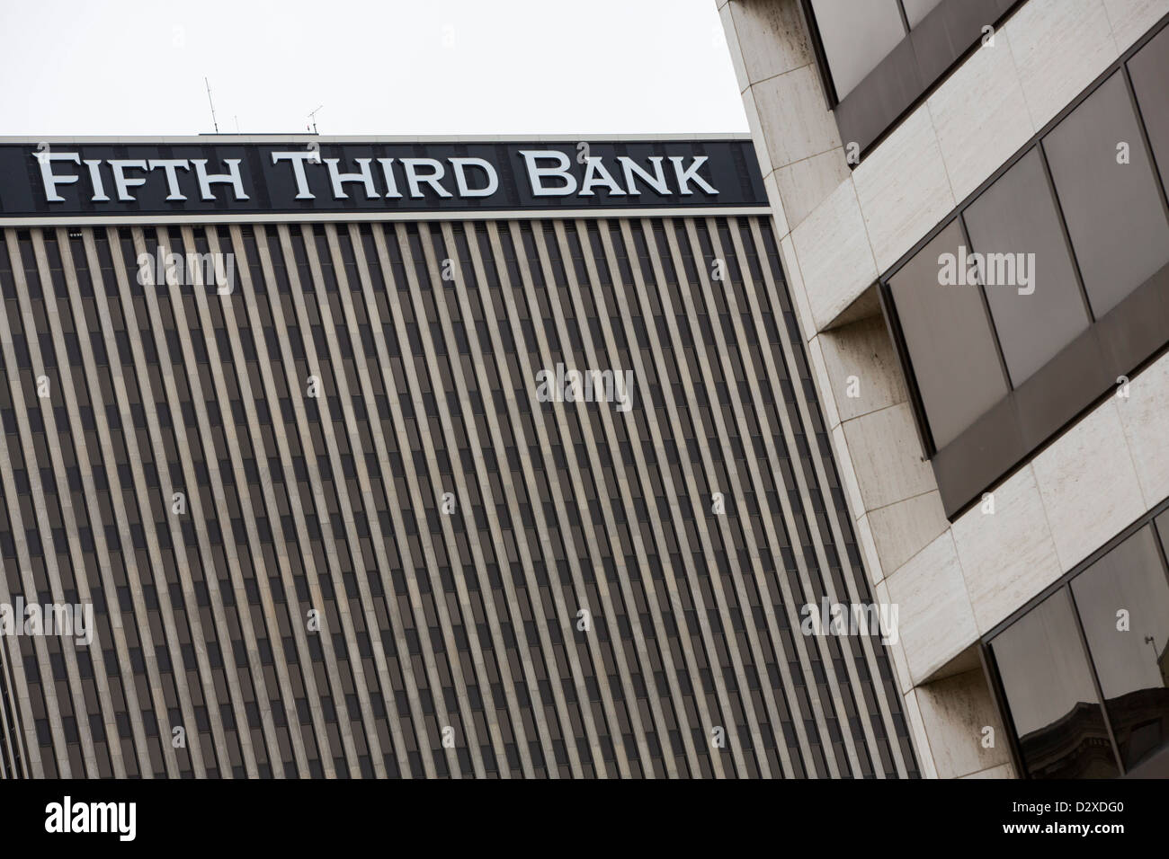 Das Hauptquartier der Fifth Third Bank. Stockfoto Das Hauptquartier der Fifth Third Bank. Stockfoto