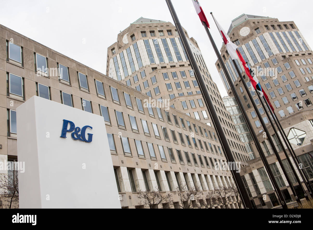 Das Hauptquartier der Verbraucher-Produkte-Hersteller Procter & Gamble. Stockfoto