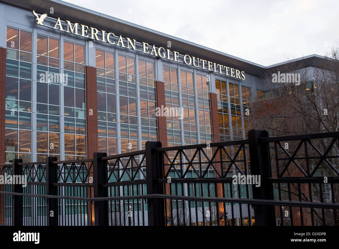 Das Hauptquartier der Bekleidungshaus American Eagle Outfitters. Stockfoto
