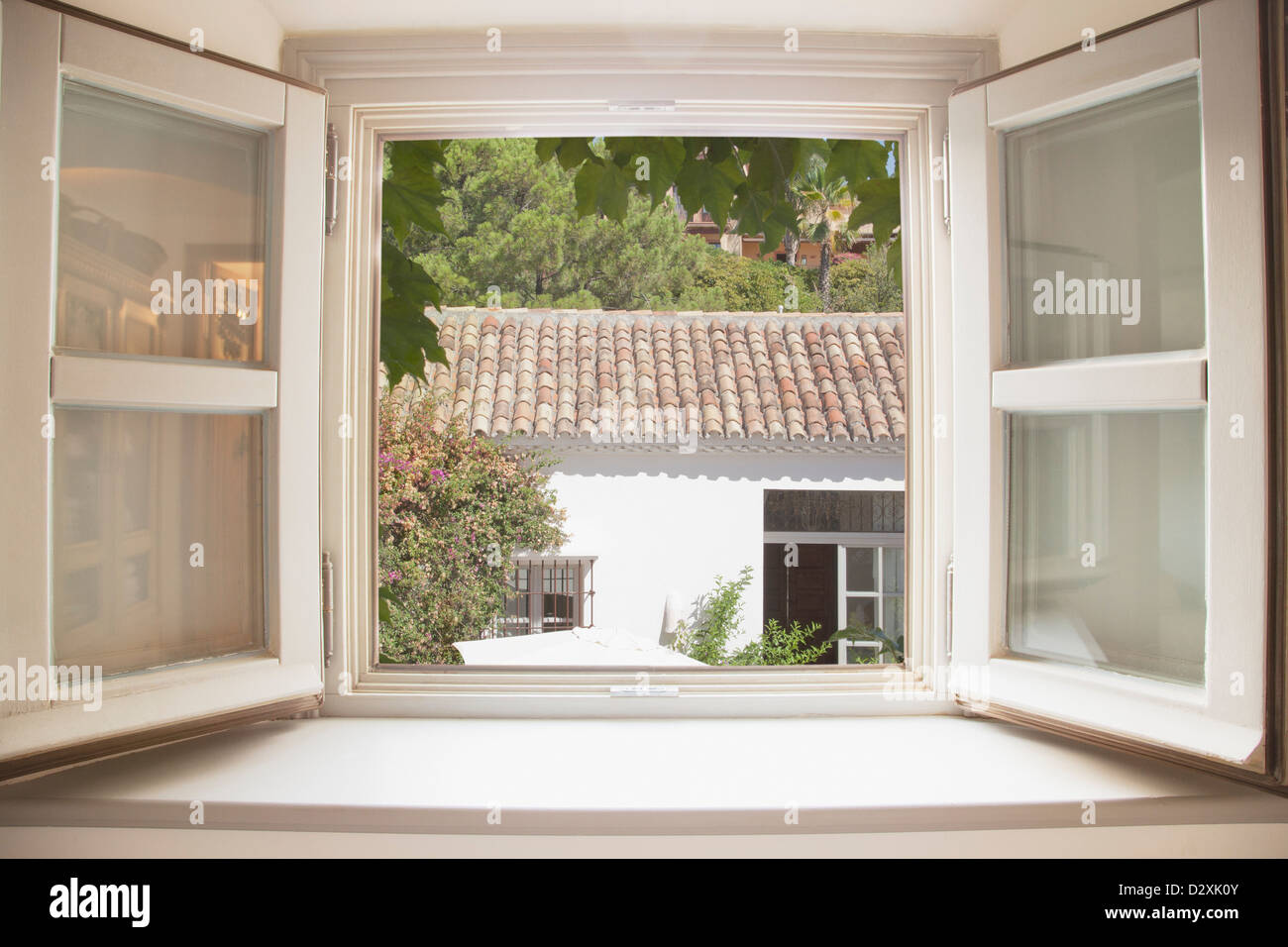 Sonne durch Küchenfenster Stockfoto Sonne durch Küchenfenster Stockfoto