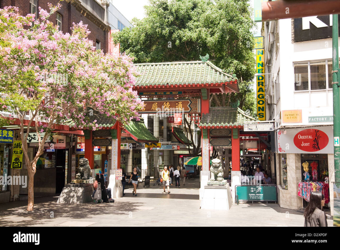 Sydney-Chinatown-Bereich Stockfoto