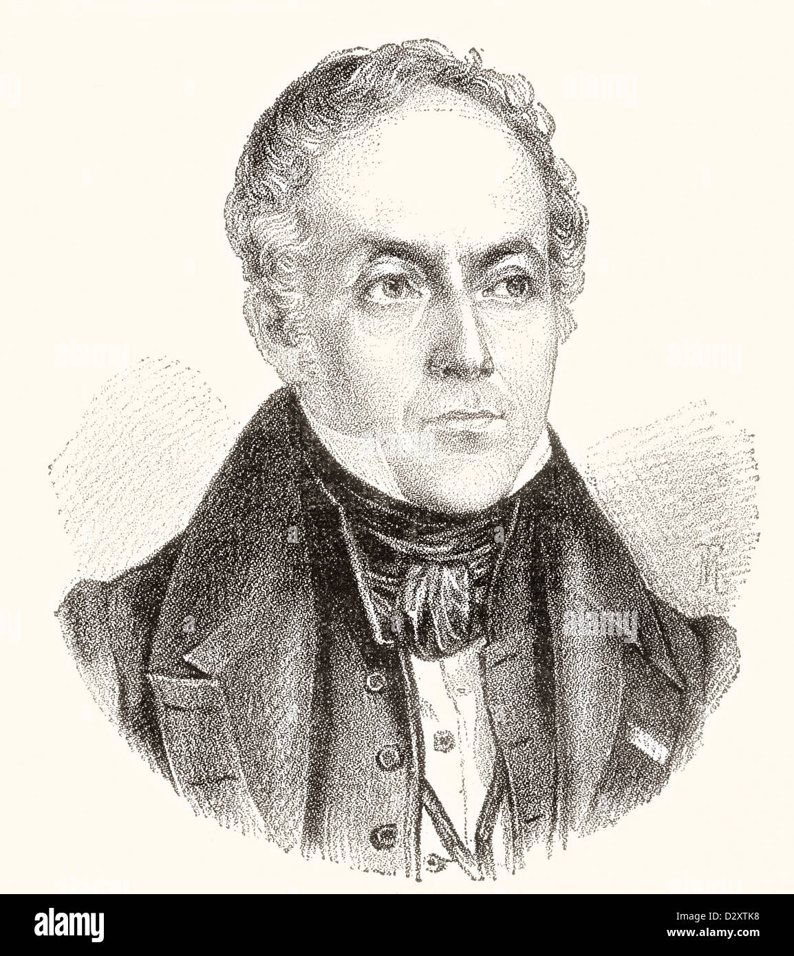 François Pierre Guillaume Guizot, 1787 – 1874. Französischer Historiker, Redner, Staatsmann und 22. Premierminister von Frankreich. Stockfoto