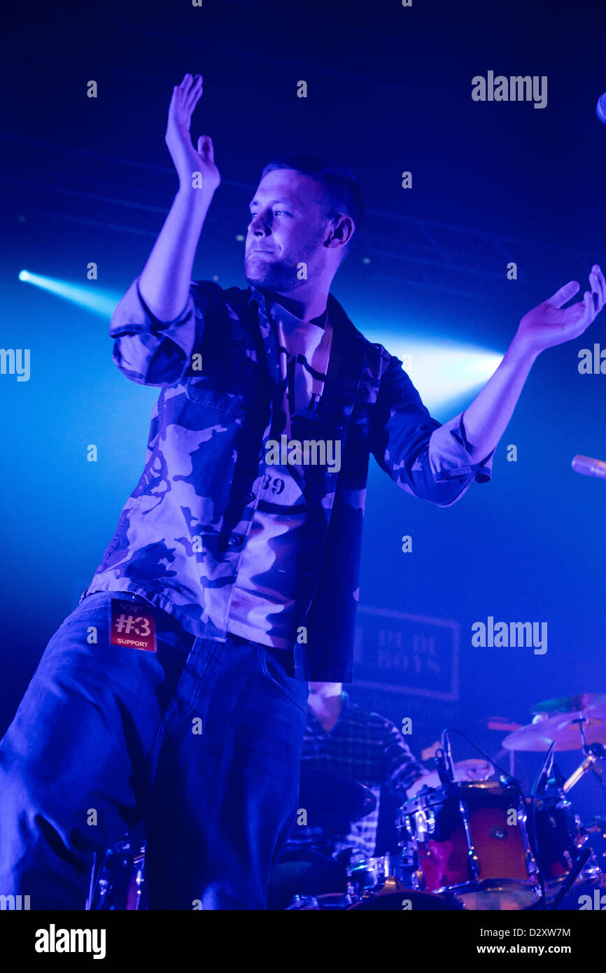 29. Januar 2013 - The Original Rudeboys, irische akustische Hip-Hop-Band aus Dublin, live auf Alcatraz, Mailand, Italien Stockfoto