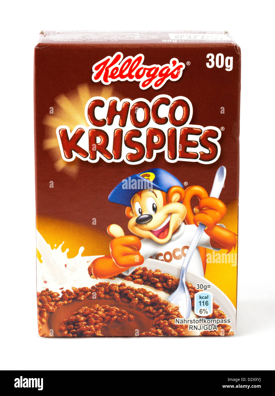 Kleine Packung von Kellogg's Choco Krispies Frühstück Getreide Stockfoto