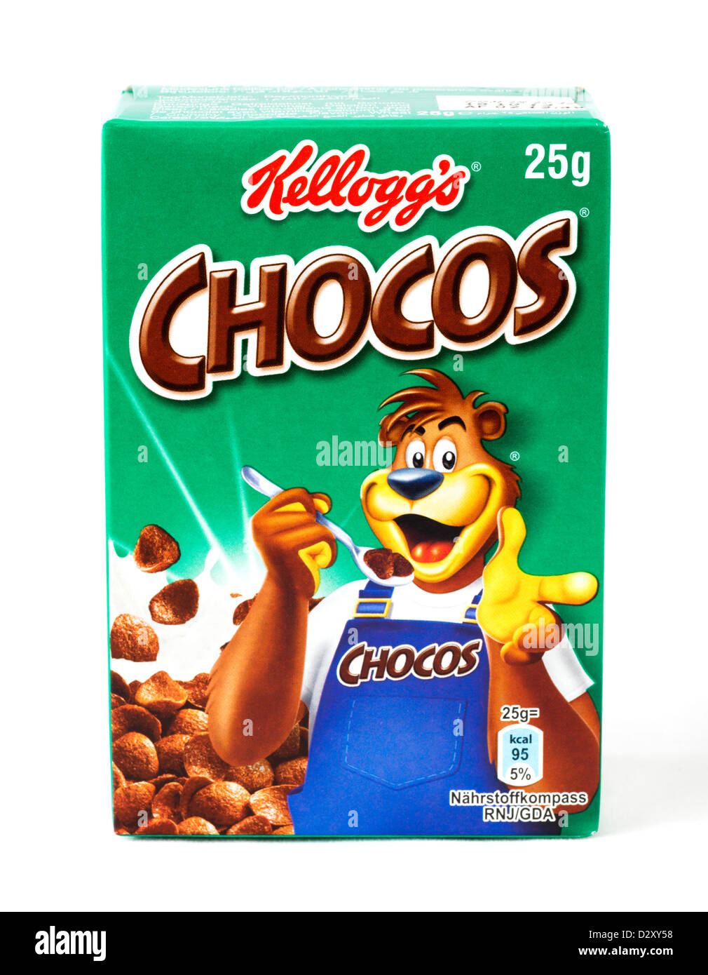 Kleine Packung von Kellogg's Chocos Frühstück Getreide Stockfoto