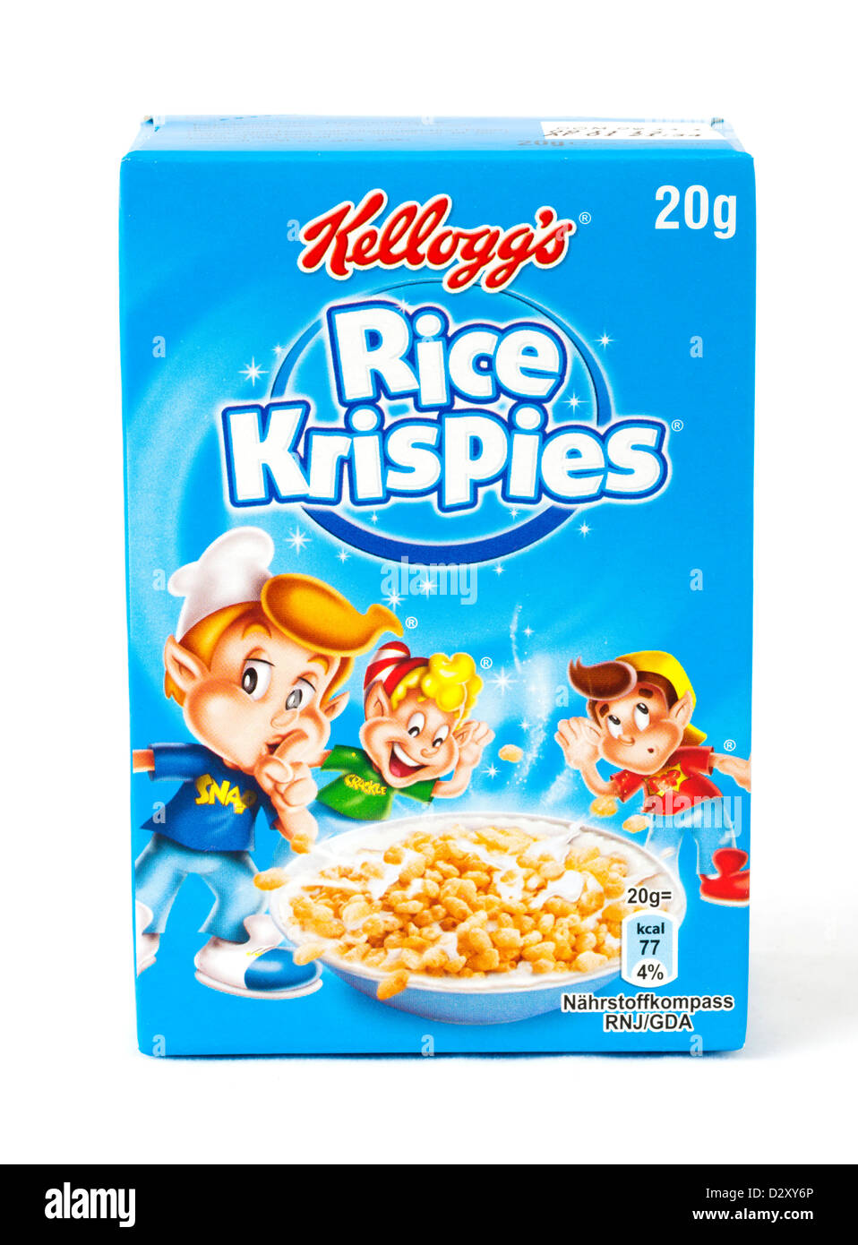 Kleine Packung von Kellogg's Rice Krispies Frühstück Getreide Stockfoto