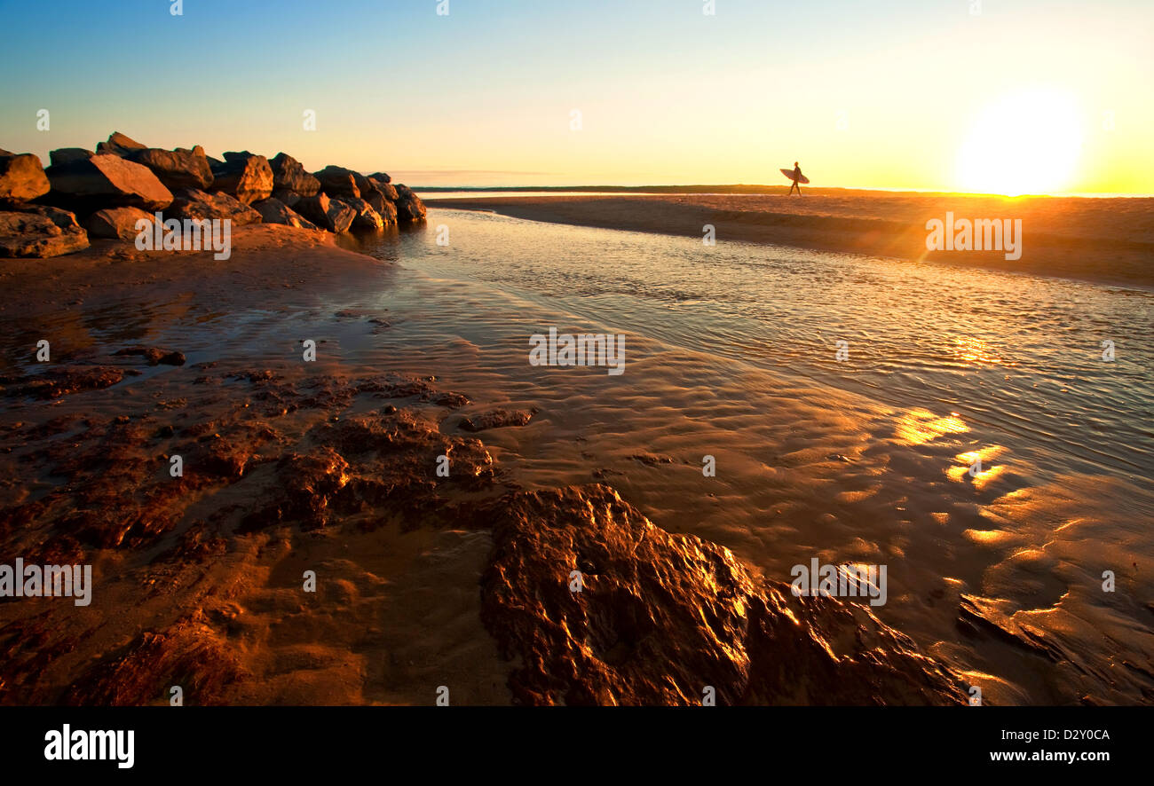 Christies Beach Sunset Stockfoto