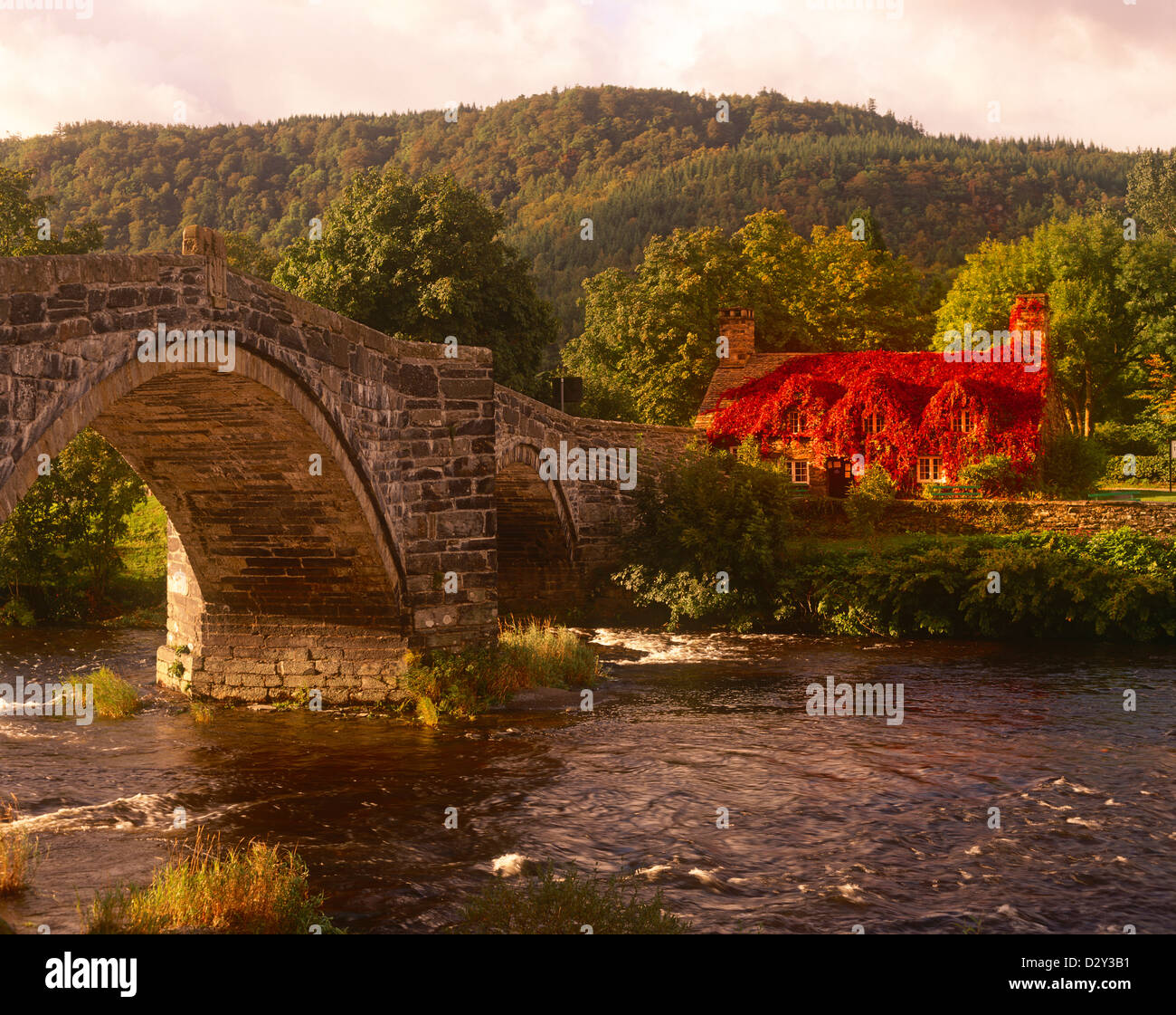 Inigo Jones Brücke und Fluss Conwy Romanum, Gwynedd, Wales Stockfoto