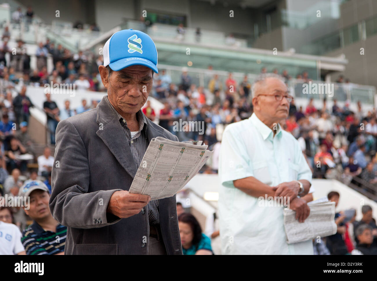 Sha Tin Rennbahn in Hongkong, China Stockfoto