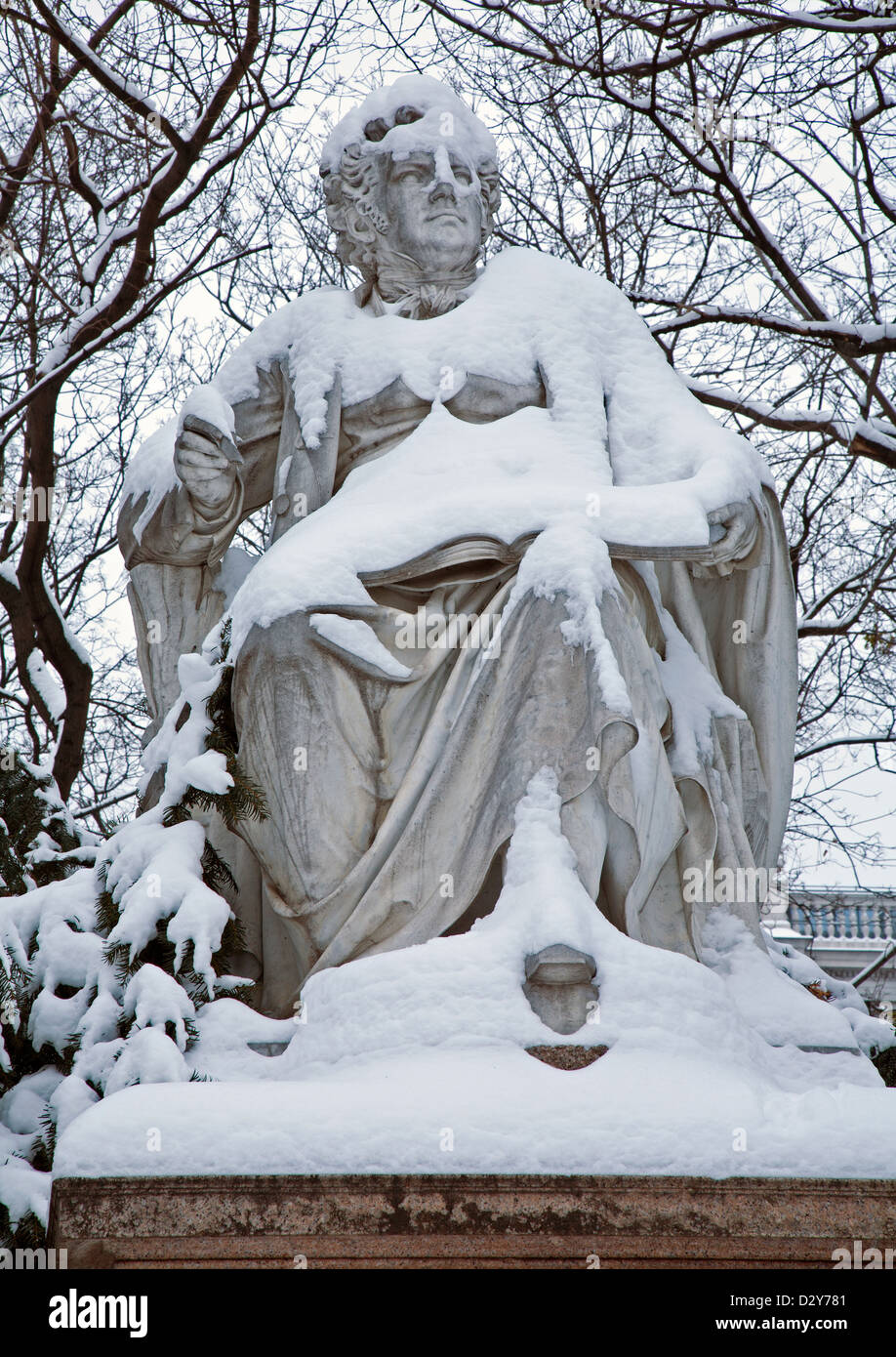 Wien - Franz Schubert-Statue im Stadtpark Stockfoto