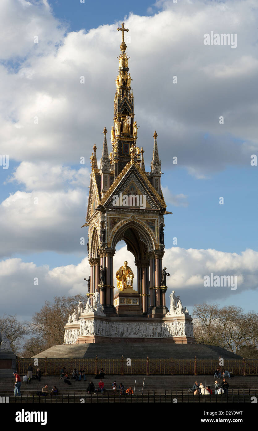 London, UK, das Albert Memorial Stockfoto