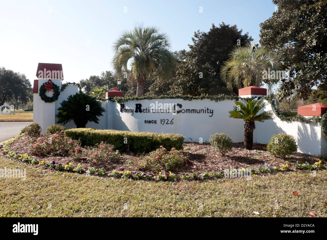 Penney Retirement Community ist eine christliche Gemeinde in der Stadt Penney Farms in NE Florida befindet sich 55 +. Stockfoto