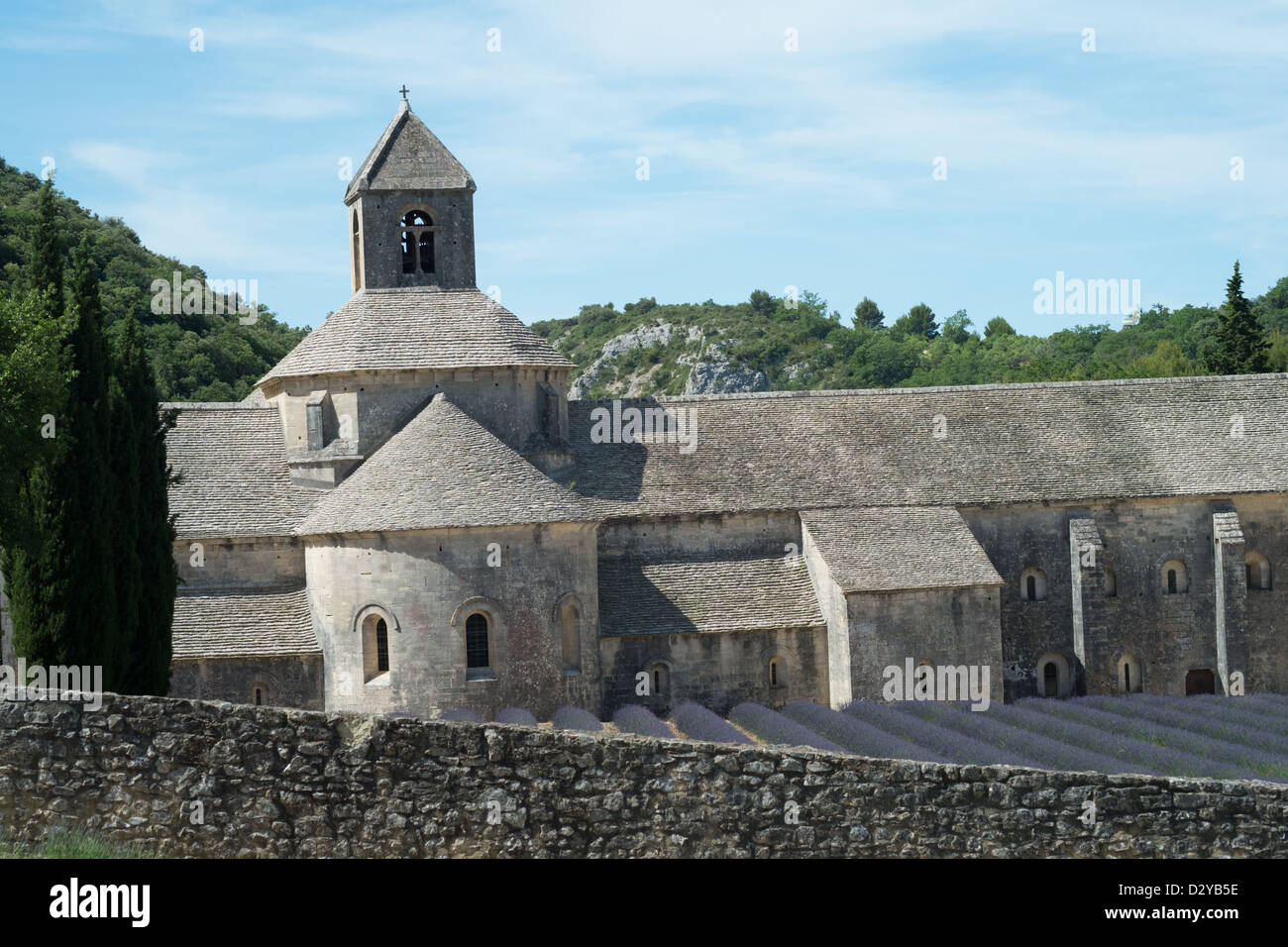 Abbaye de Sénanque in der Nähe von Gordes, Vaucluse, Frankreich Stockfoto