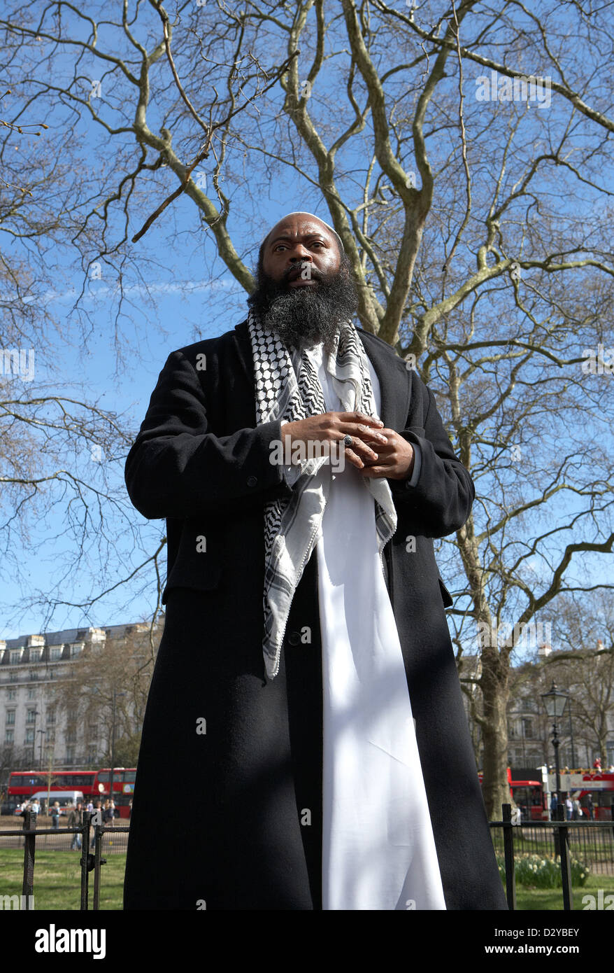 London, Vereinigtes Königreich, Sprecher bei der Speakers' Corner im Hyde Park Stockfoto