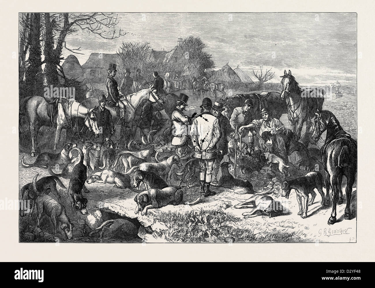 AUSGRABEN. VON G.B. GODDARD 1873 Stockfoto