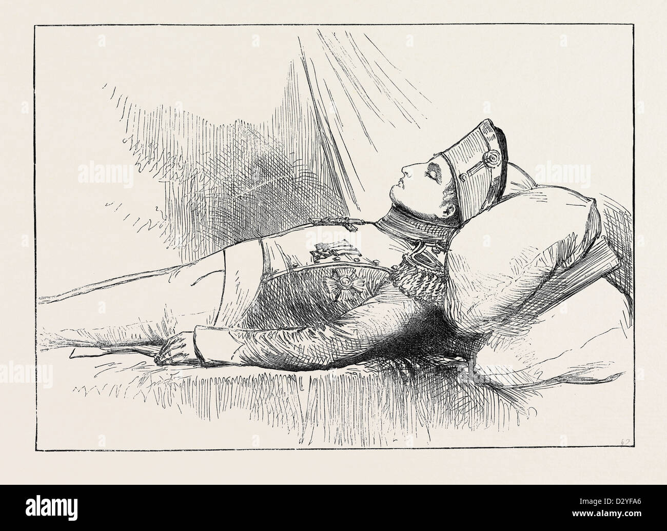 NAPOLEON I. 5. MAI 1821 IM ALTER VON 52 ST. HELENA ZWEI TAGE NACH SEINEM TOD Stockfoto