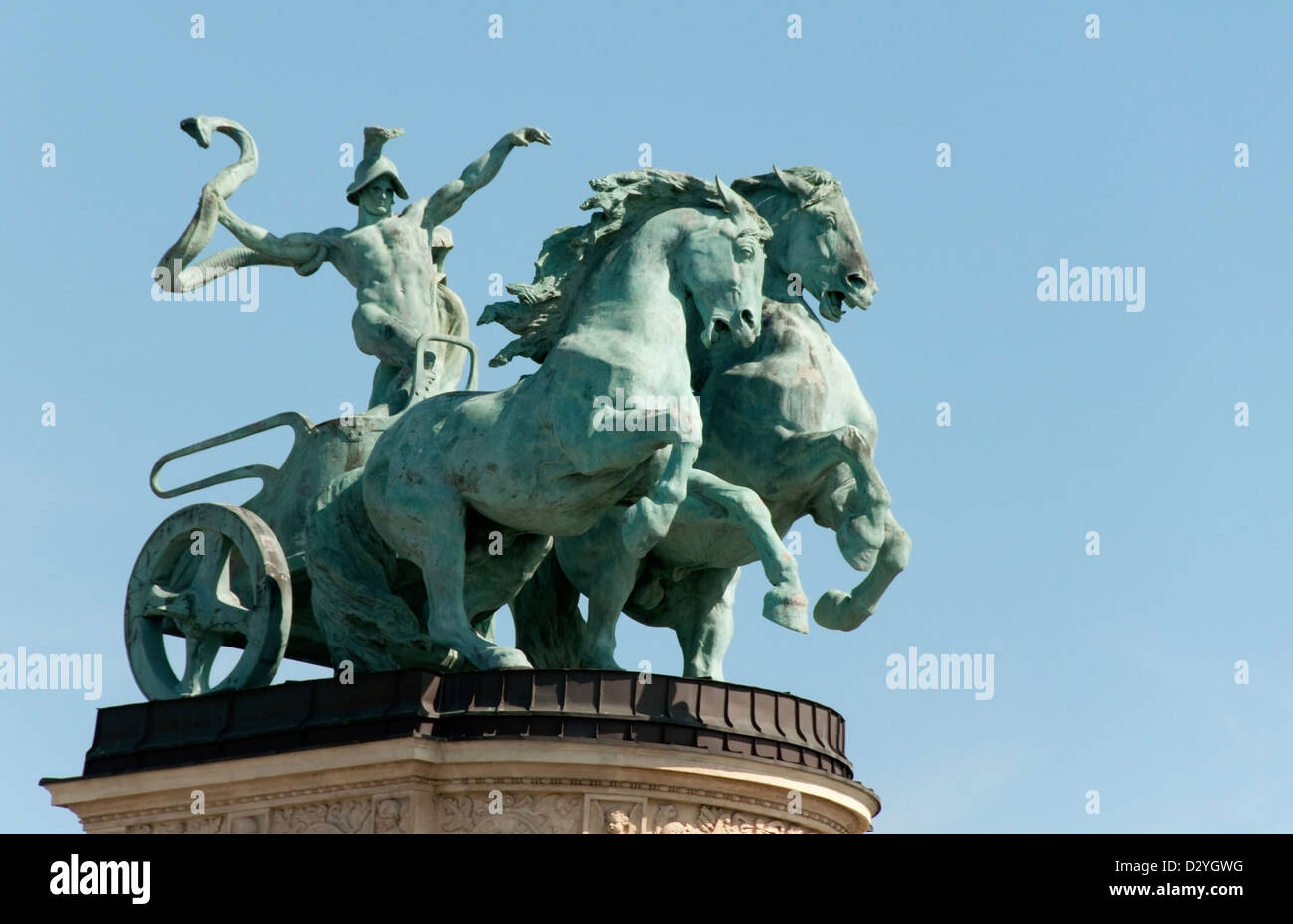 Symbolfigur des Krieges - Helds quadratischen Budapest, Ungarn Stockfoto