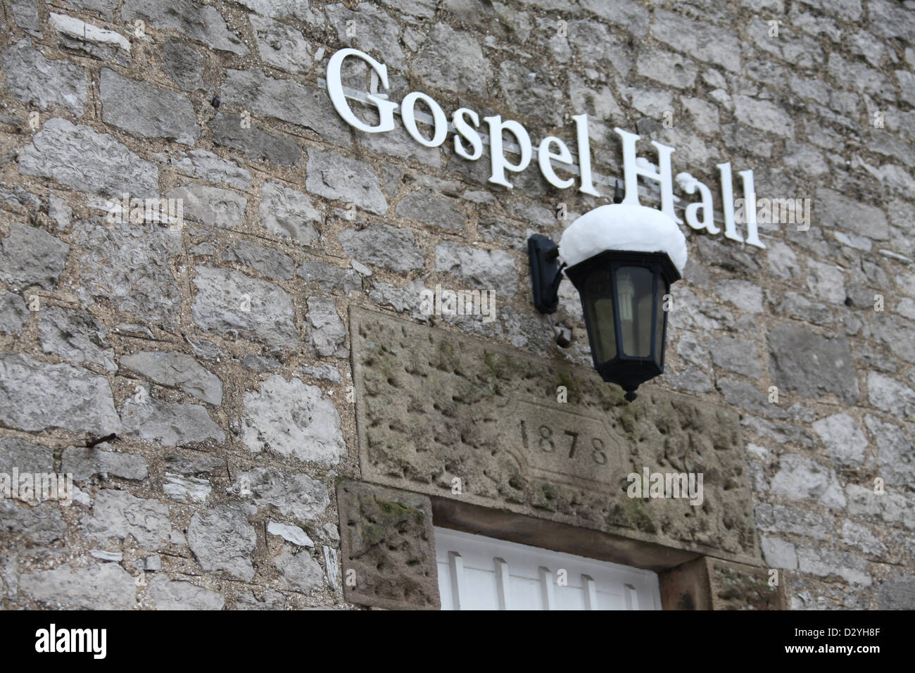 Gospel Hall in Bakewell datiert 1878 Stockfoto