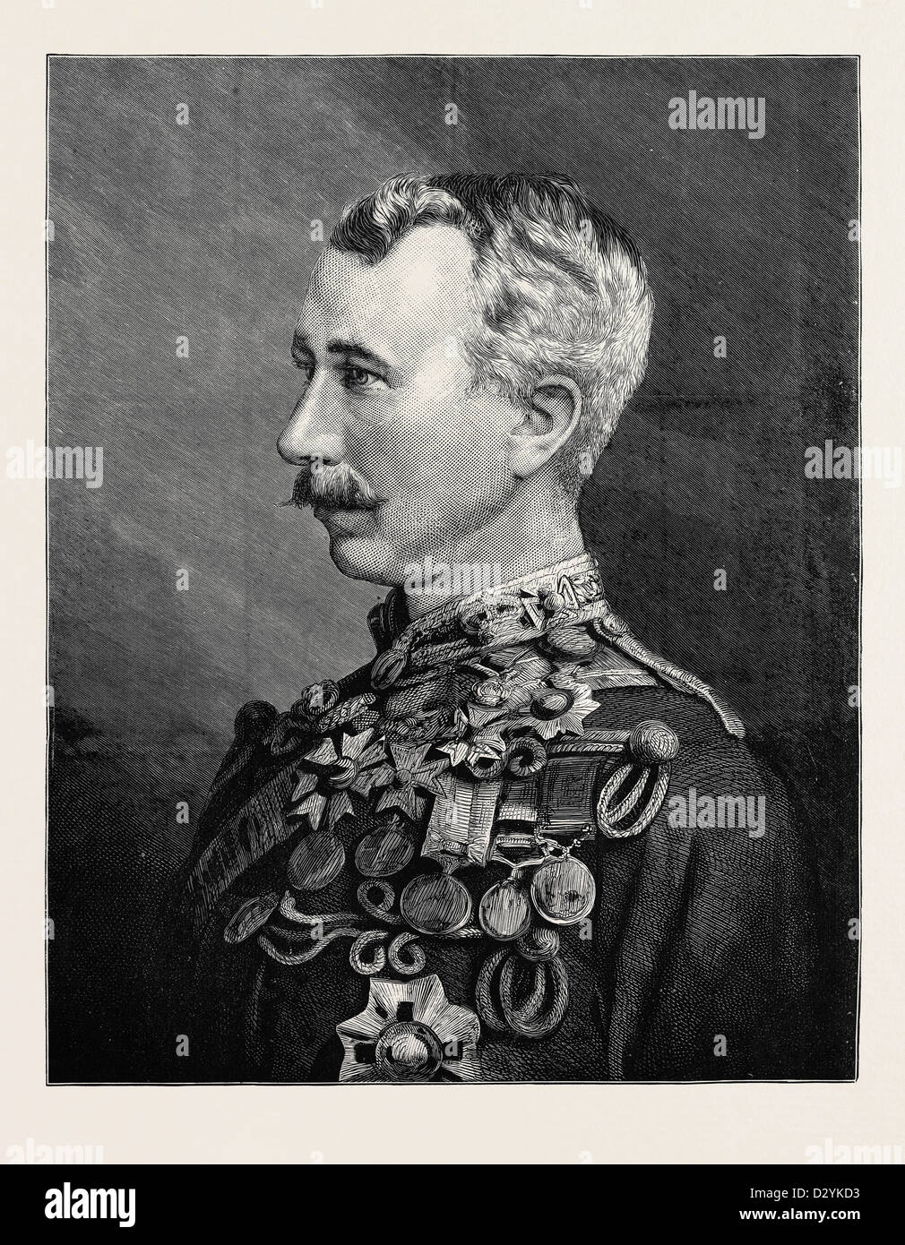 MAJOR-GENERAL SIR GARNET JOSEPH WOLSELEY K.C.M.G C.B. 1874 Stockfoto