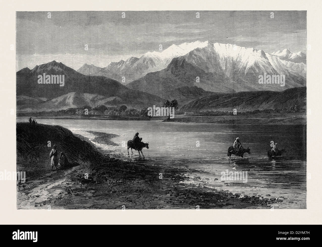 DER AFGHANISTAN-KRIEG: DIE SZENE VON DER KATASTROPHE AUF DIE 10. HUSAREN 1879 Stockfoto