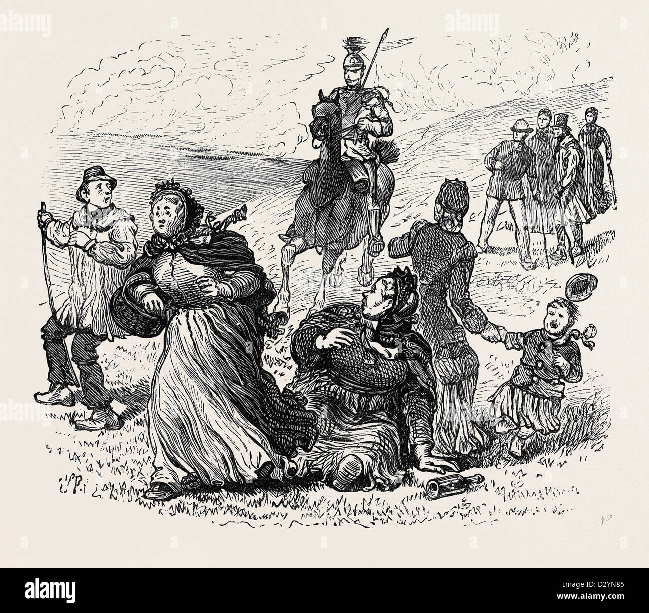 AN DER BRIGHTON THEATER DES KRIEGES: AUSFLÜGE. 1880 Stockfoto
