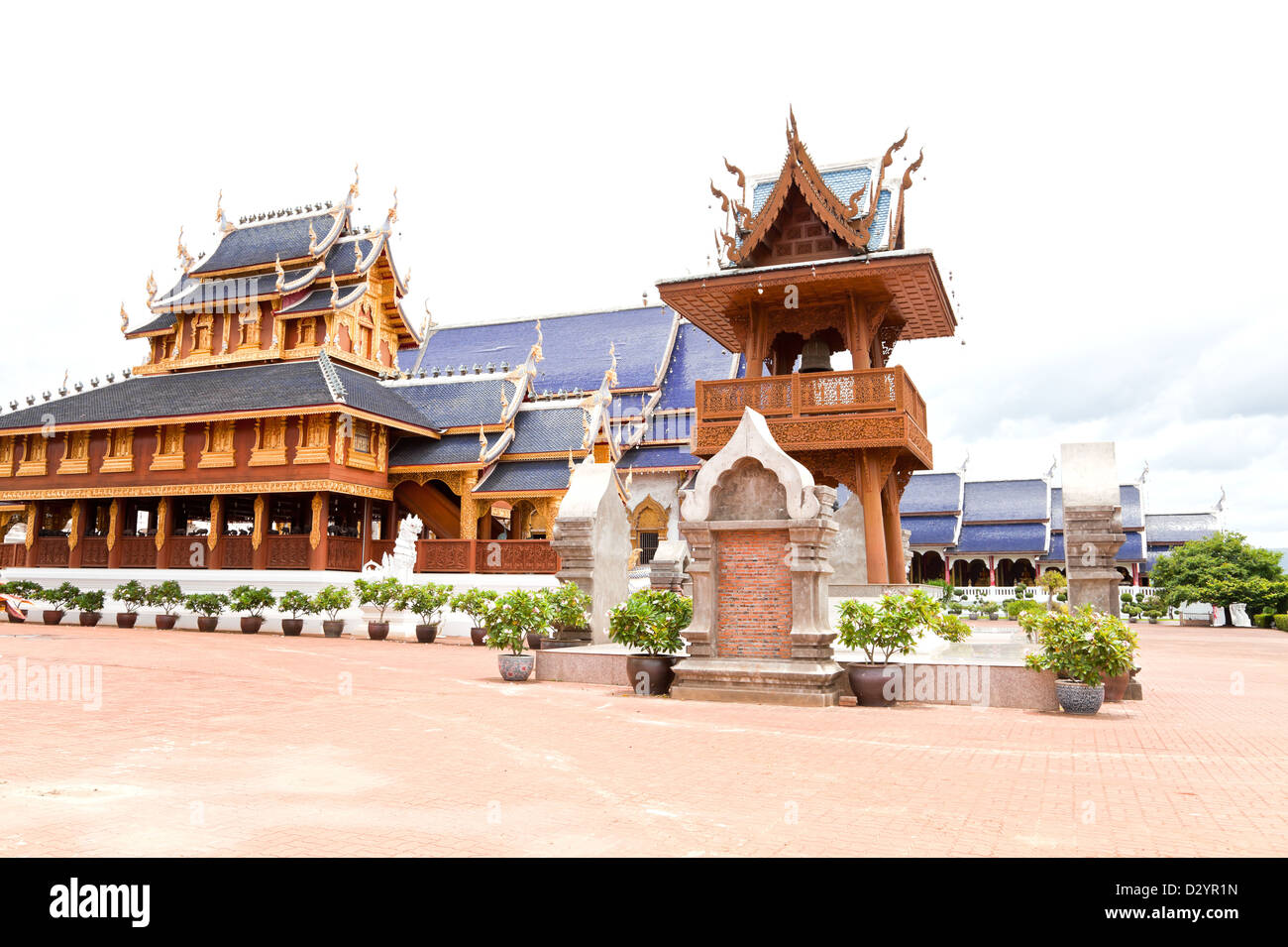 Berühmter und schöner buddhistischer Tempel in Chiang Mai, Thailand. Stockfoto