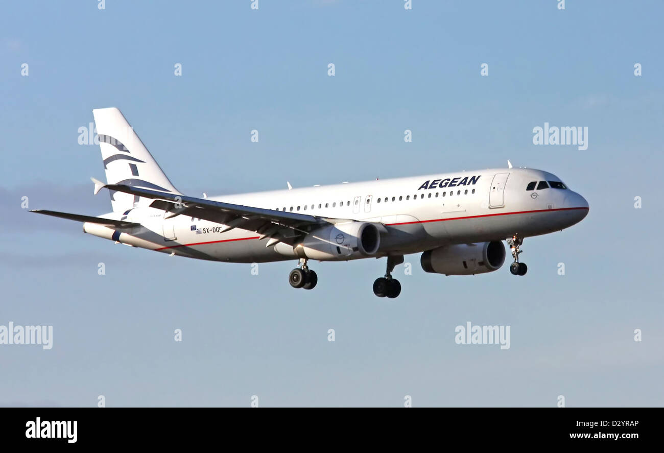 Aegean Airlines Airbus A320-232. Stockfoto