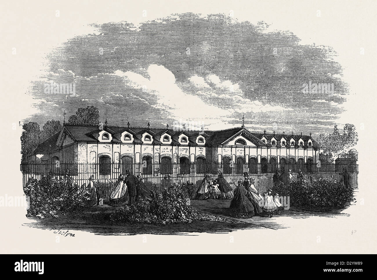 ANTILOPE-NEUBAU IN DEN GÄRTEN DER ZOOLOGISCHEN GESELLSCHAFT REGENTS PARK Stockfoto