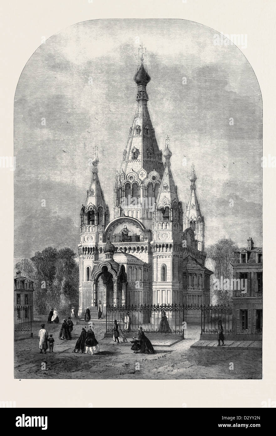DIE NEUE KIRCHE IN PARIS Stockfoto