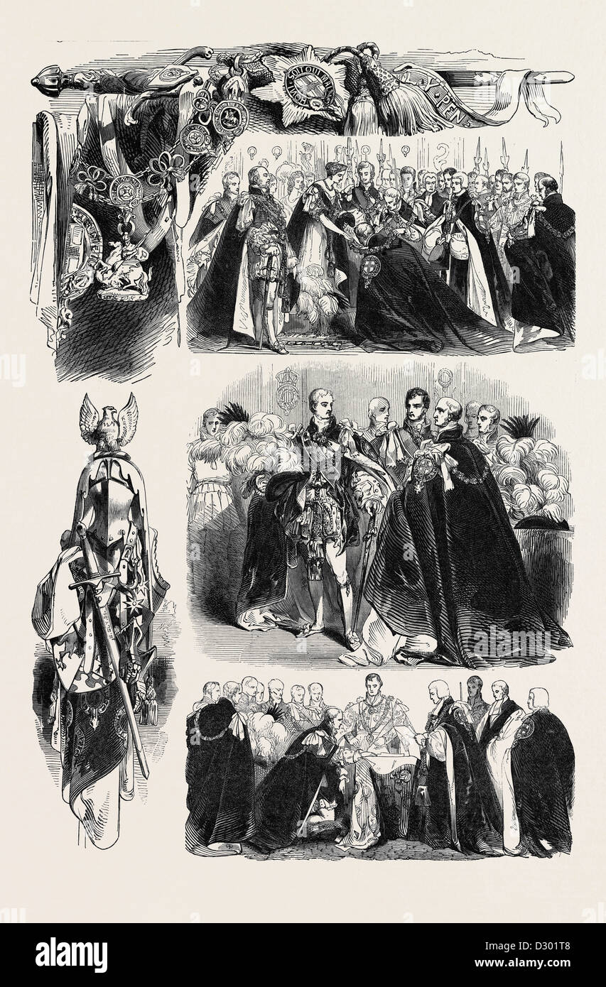 FEIER DER INVESTITUR DES ORDER OF THE GARTER Stockfoto