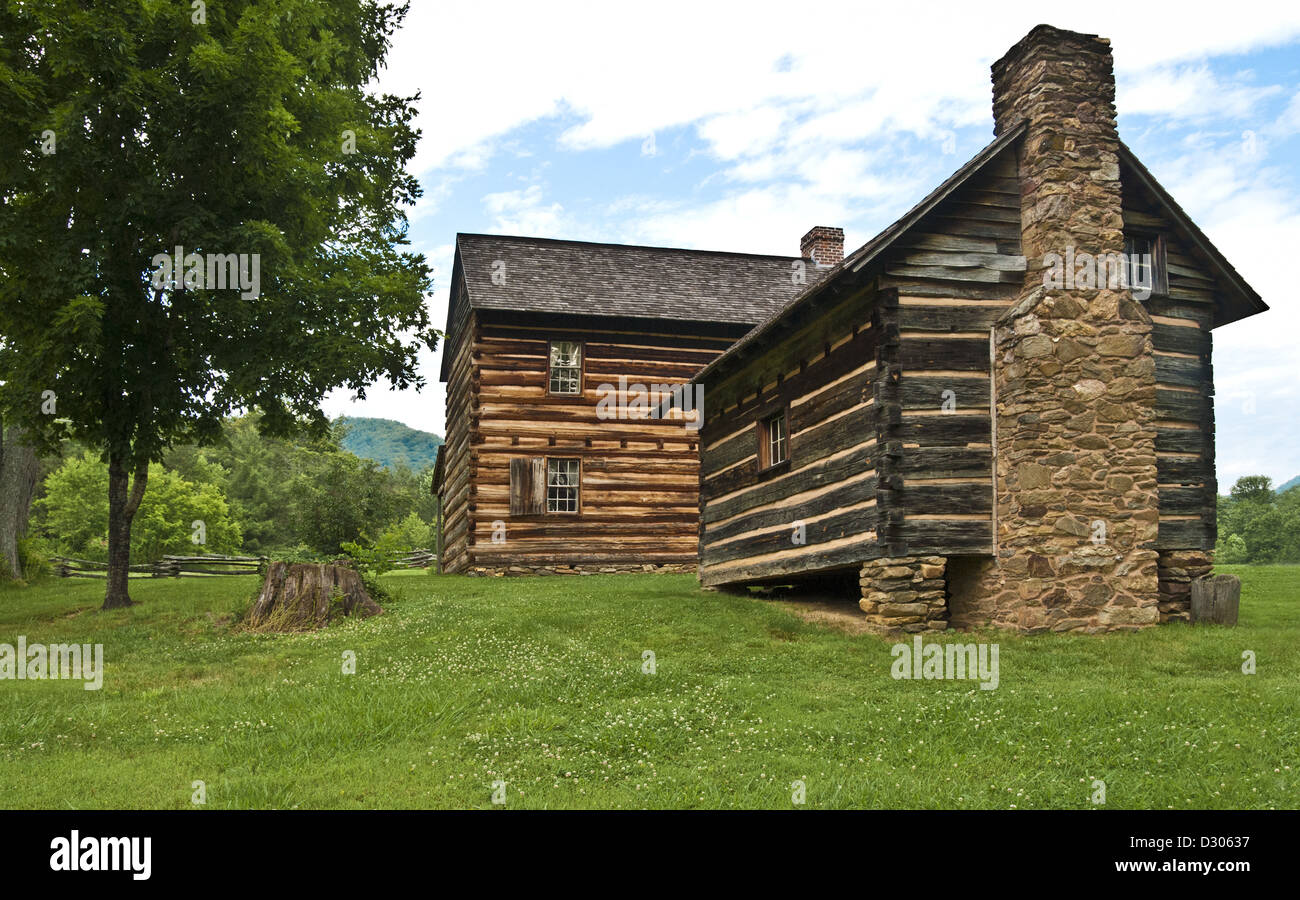 Zebulon Baird Vance Geburtsort, als State historic Site in Weaverville, North Carolina, USA Stockfoto