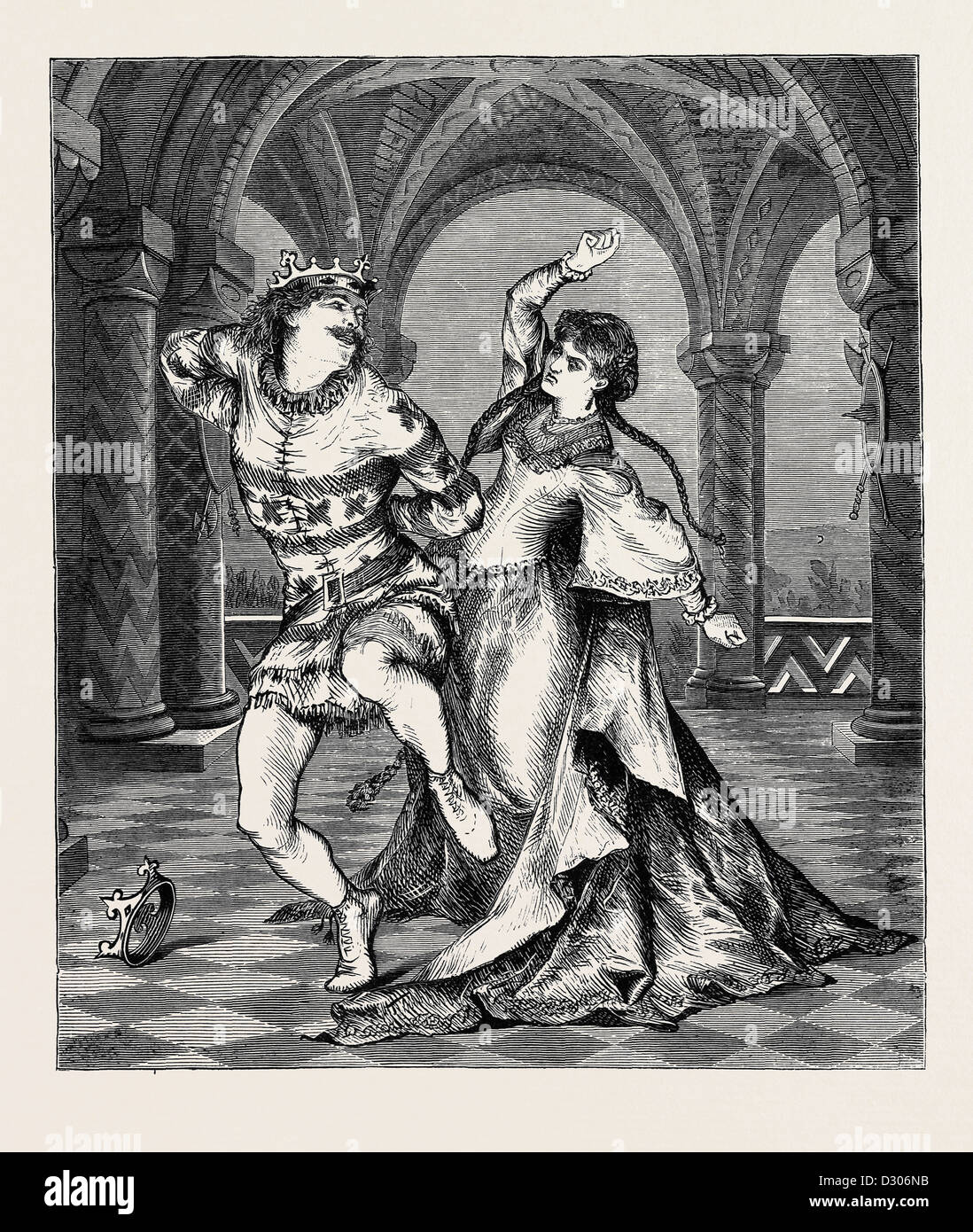 SZENE AUS CHILPERIC AM LYCEUM THEATRE, LONDON, 1870 Stockfoto