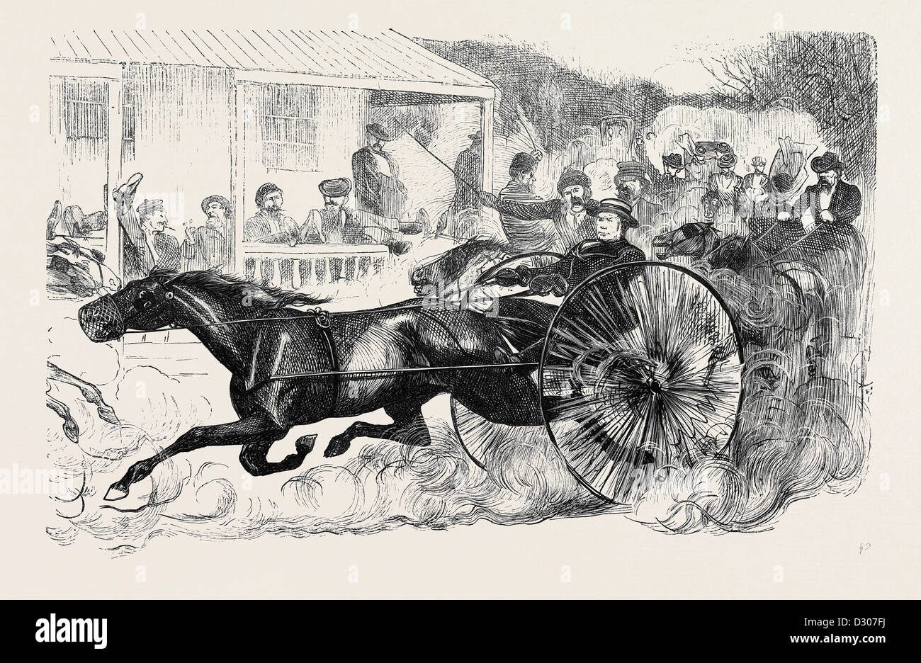 TRAB, EIGHTH AVENUE, NEW YORK, 1870 Stockfoto