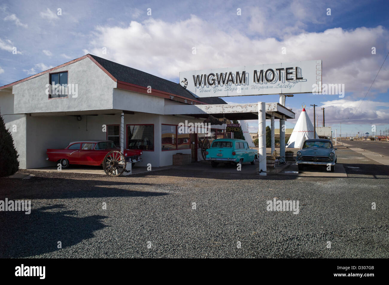 Wigwam Motel in Arizona Stockfoto