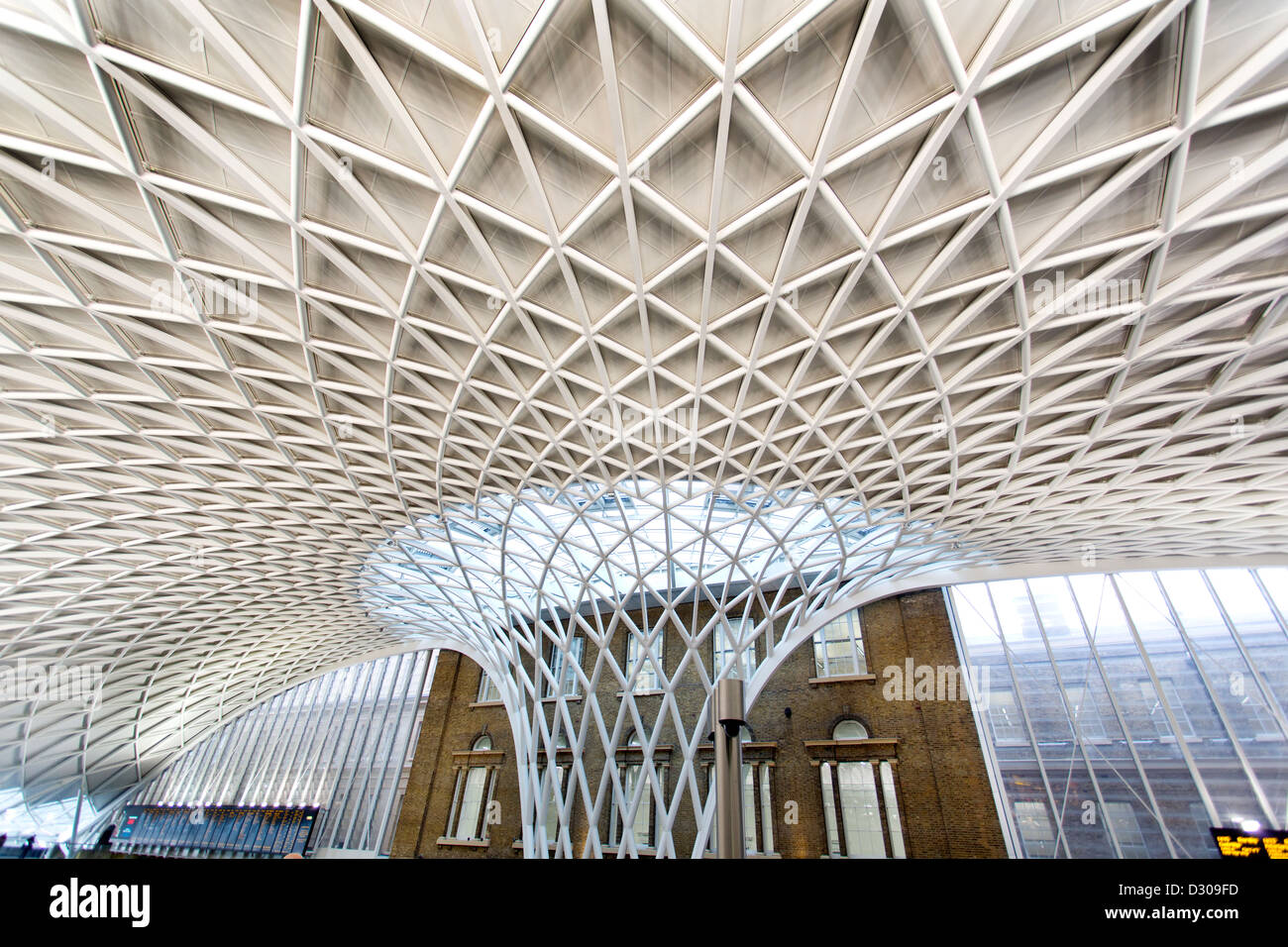 Kings Cross Bahnhof in London. Stockfoto
