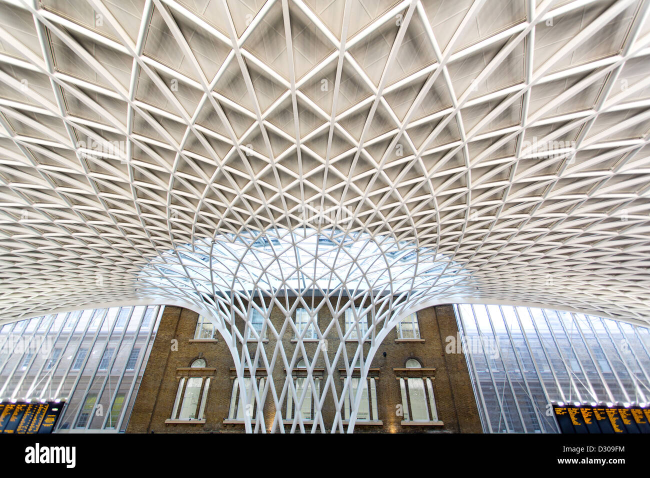 Kings Cross Bahnhof in London. Stockfoto