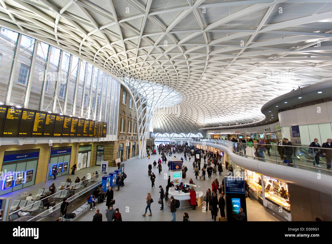 Kings Cross Bahnhof in London. Stockfoto
