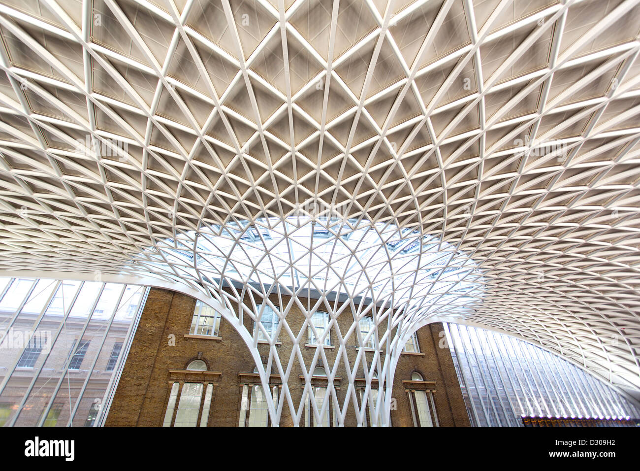 Kings Cross Bahnhof in London. Stockfoto
