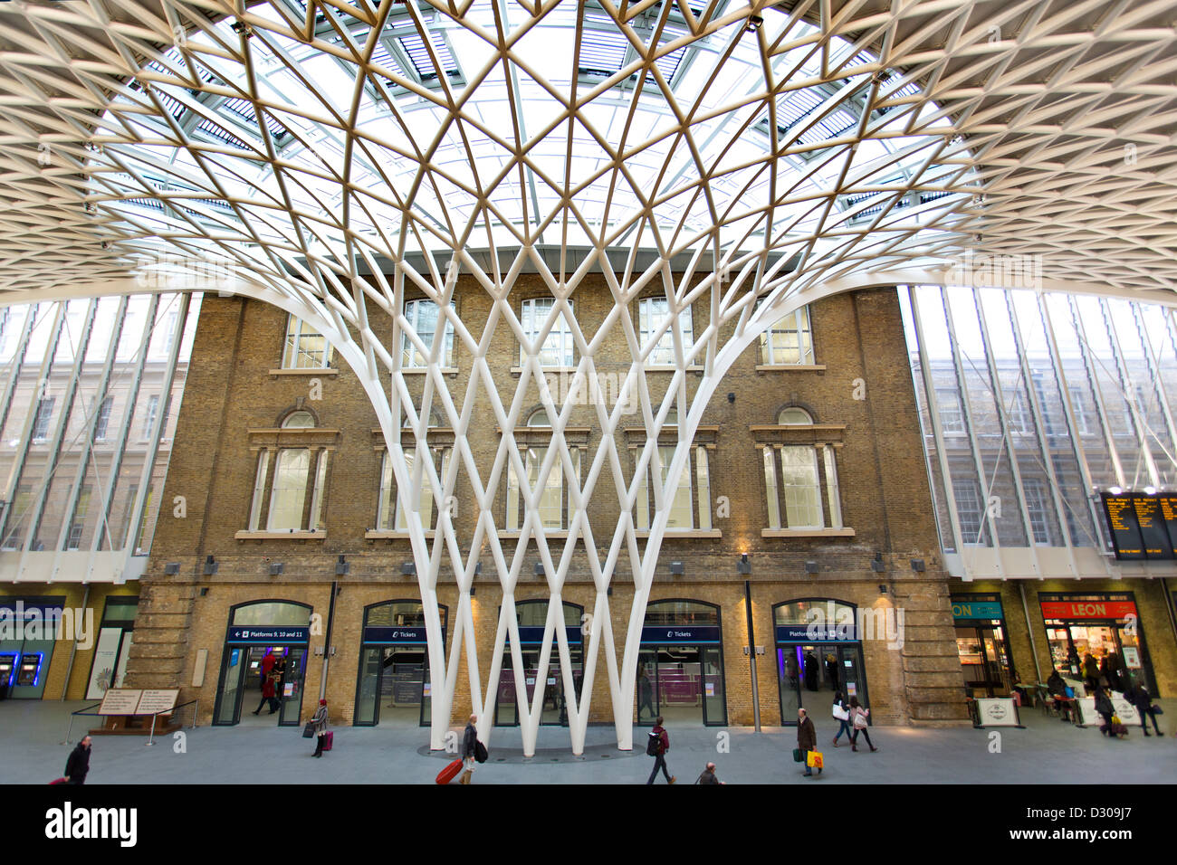 Kings Cross Bahnhof in London. Stockfoto