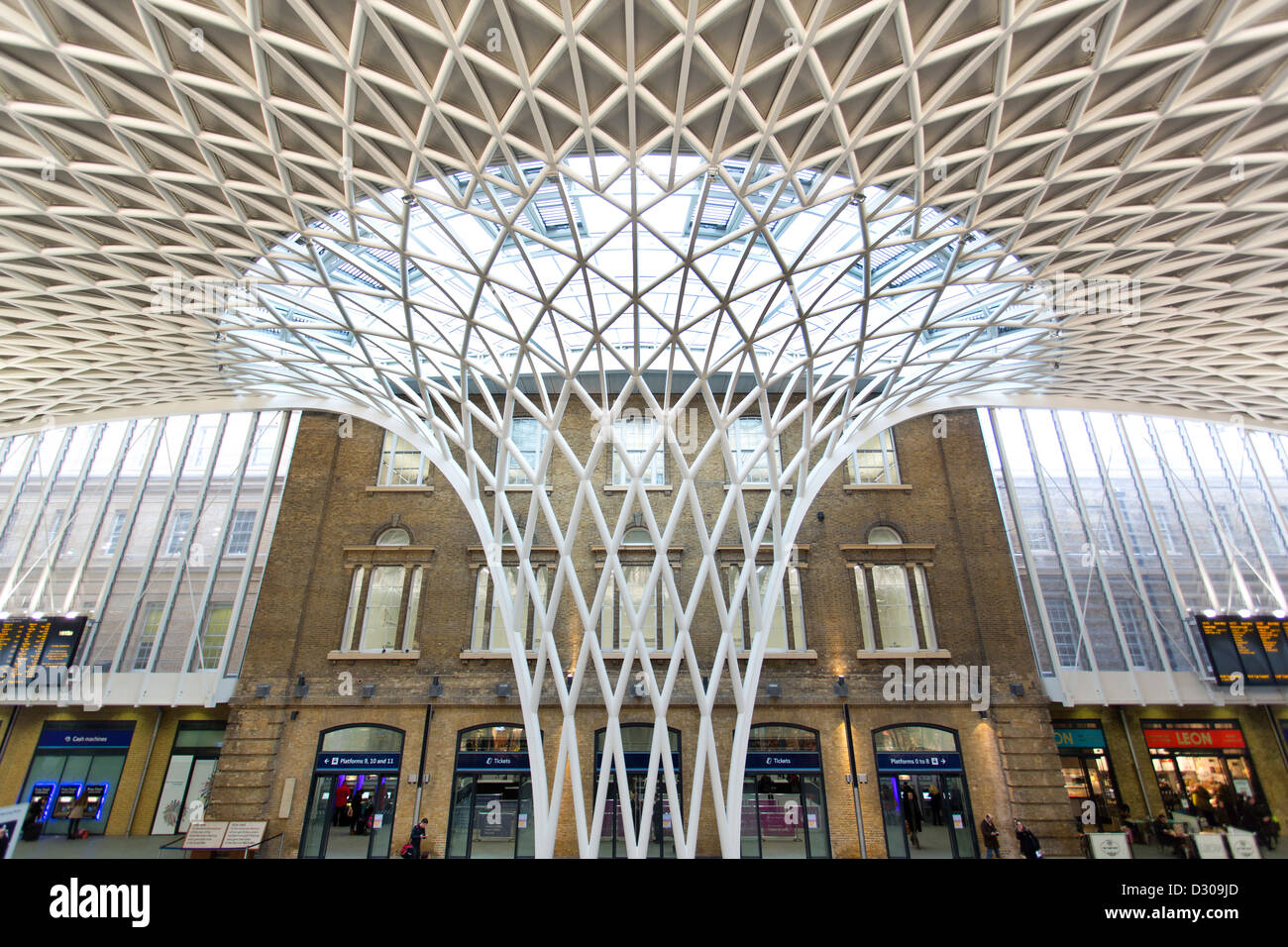 Kings Cross Bahnhof in London. Stockfoto
