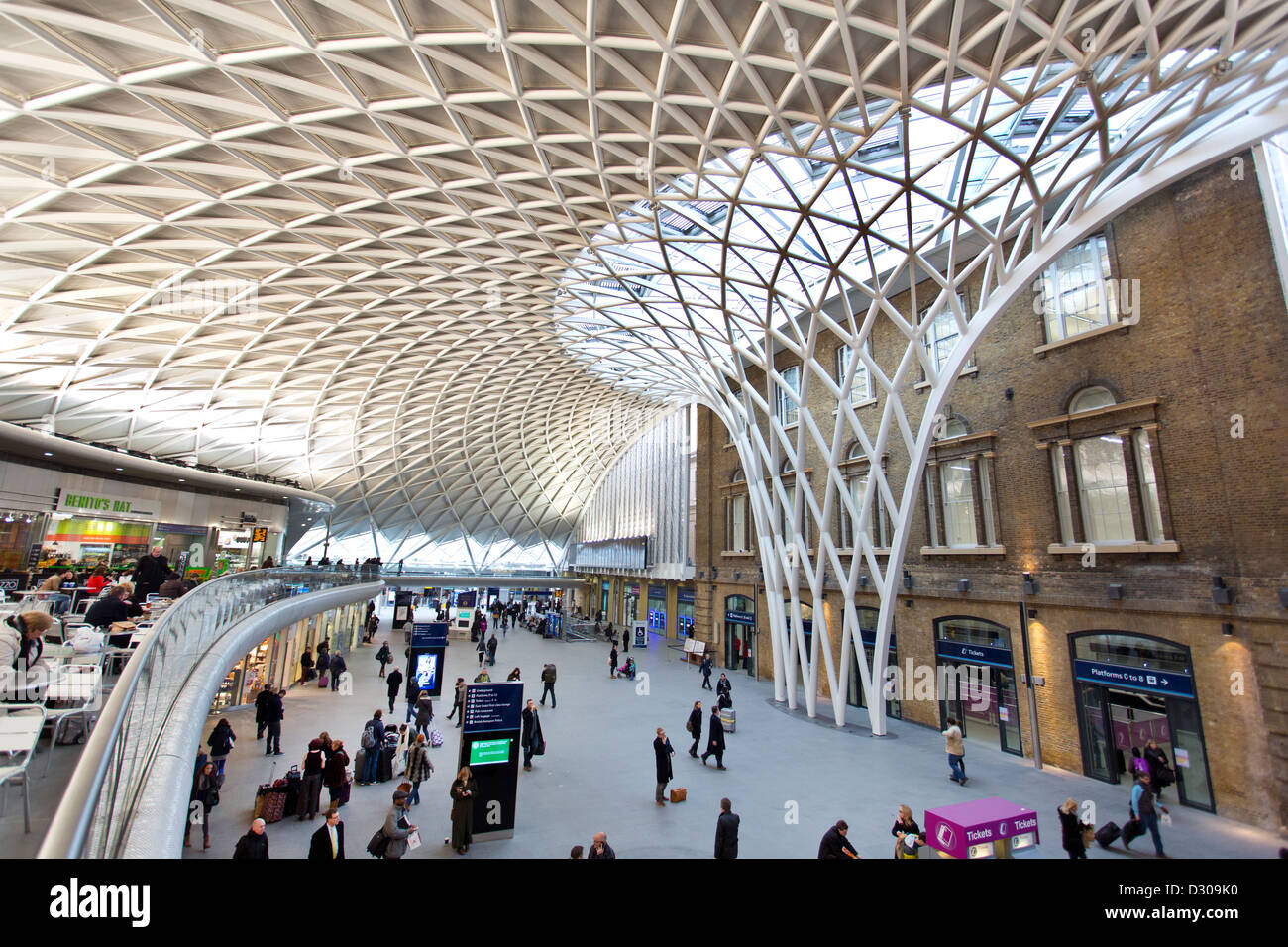 Kings Cross Bahnhof in London. Stockfoto
